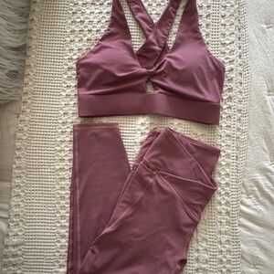 Fabletics Crisscross Sports Bra and Leggings Set